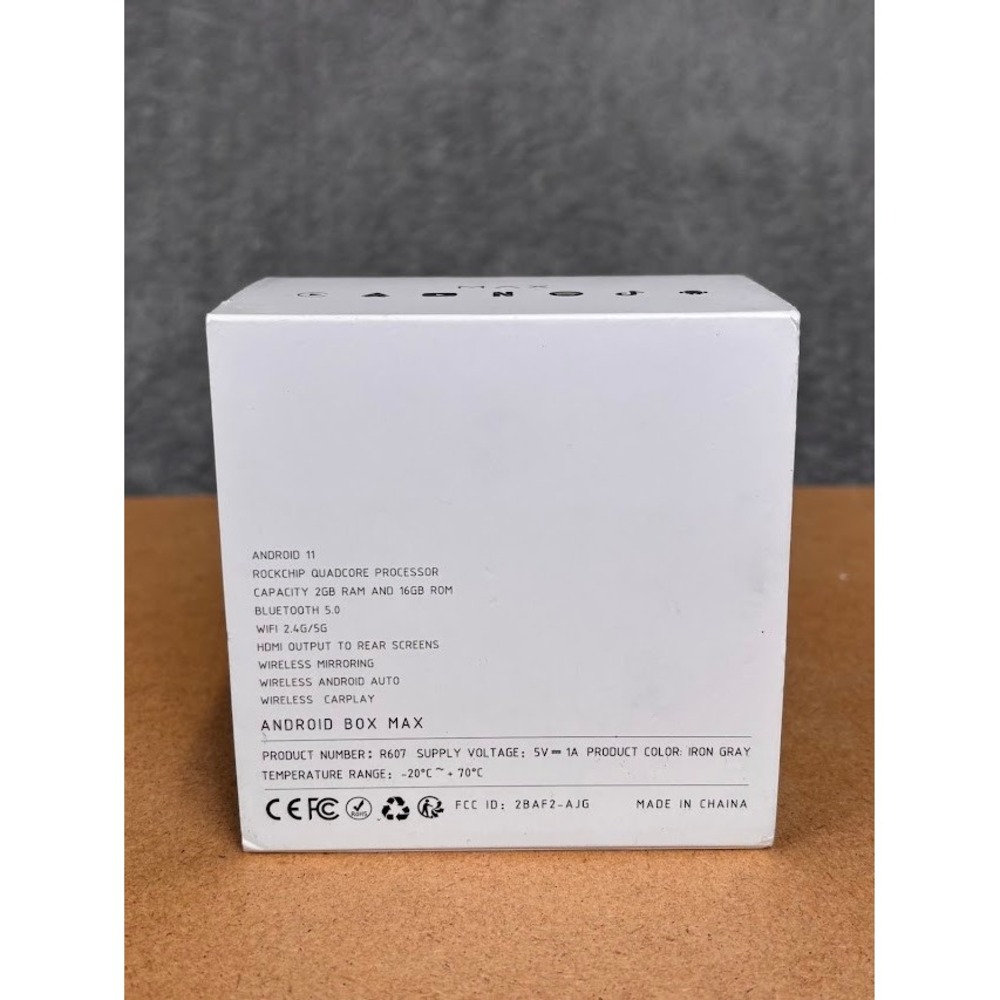 Timeknow Android Box Max R607 Wireless CarPlay Android Auto Adapter Iron Gray - Picture 4 of 12
